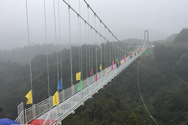 景区玻璃悬索桥