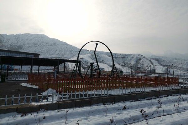 网红旋转自行车